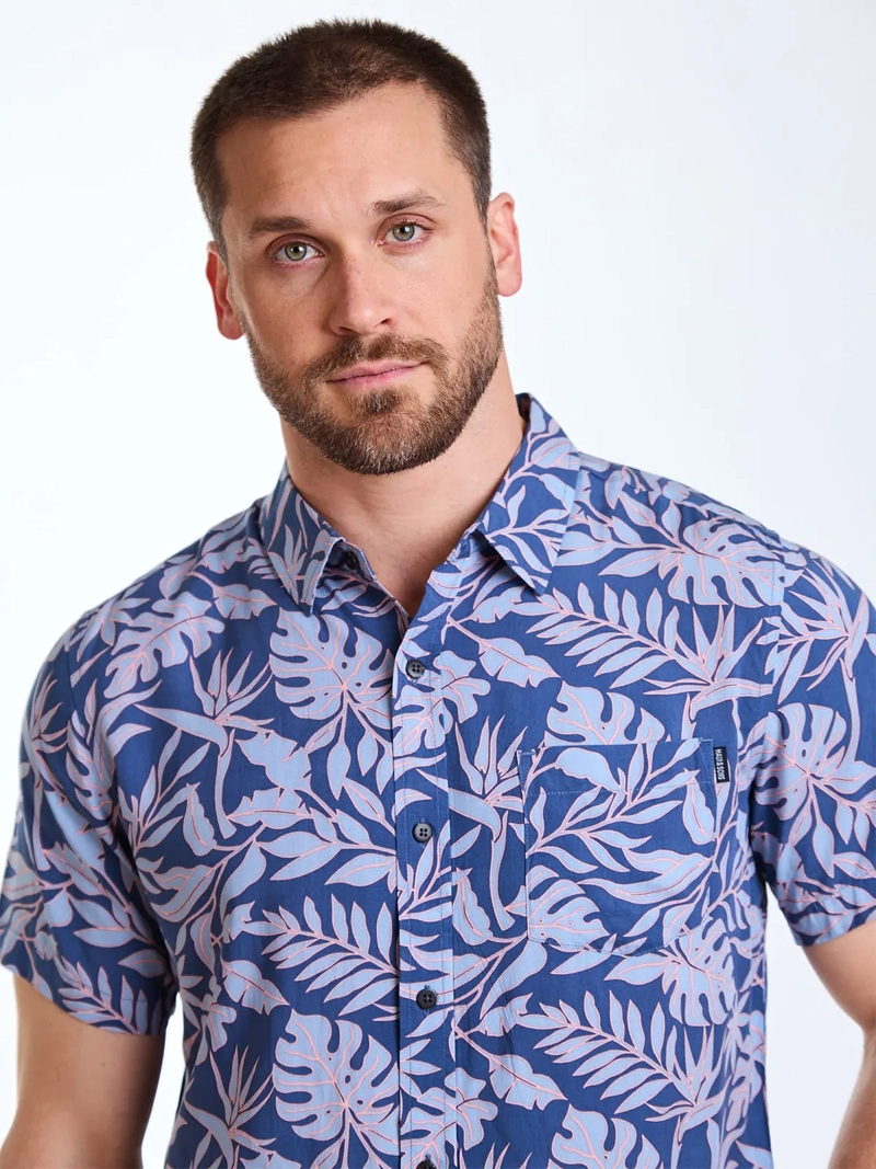 CAMISA HOMBRE MAUI & SONS MANGA CORTA HOJAS - 4