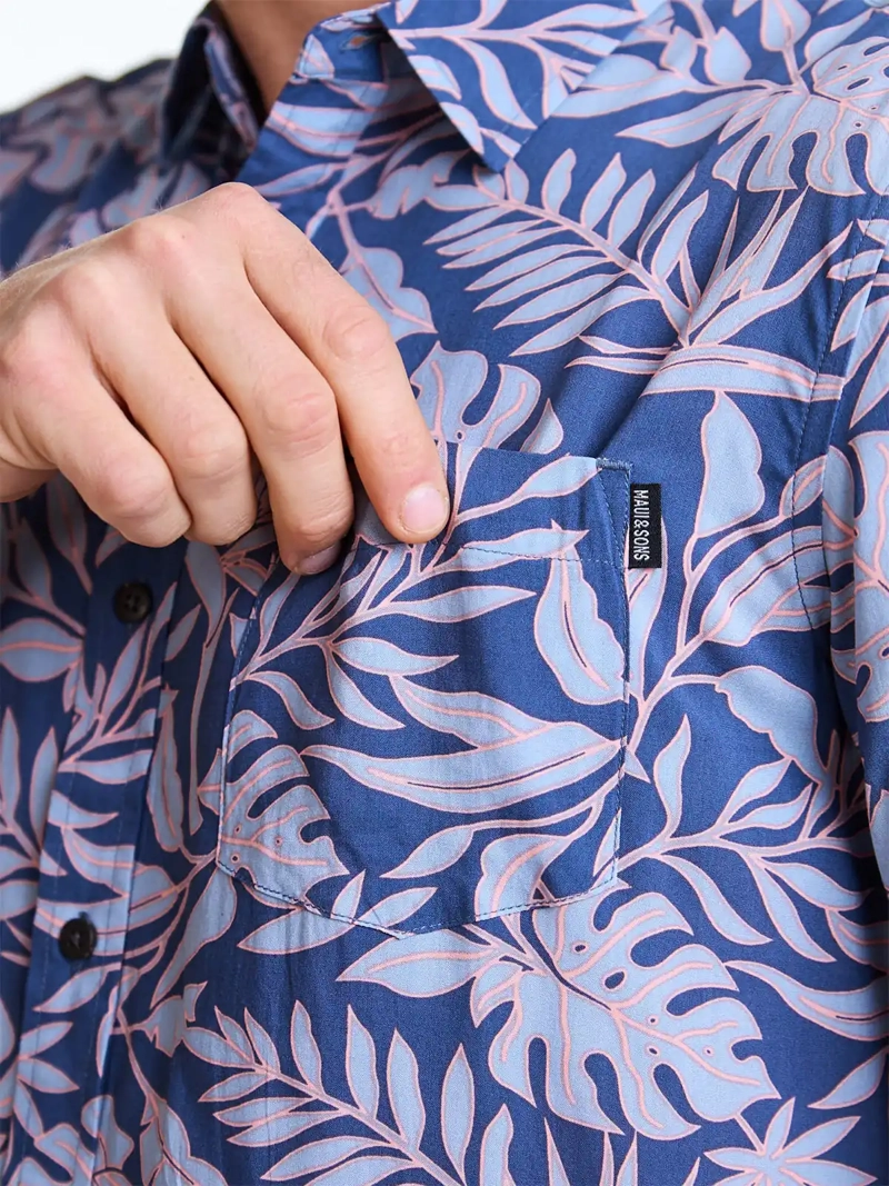 CAMISA HOMBRE MAUI & SONS MANGA CORTA HOJAS - 5