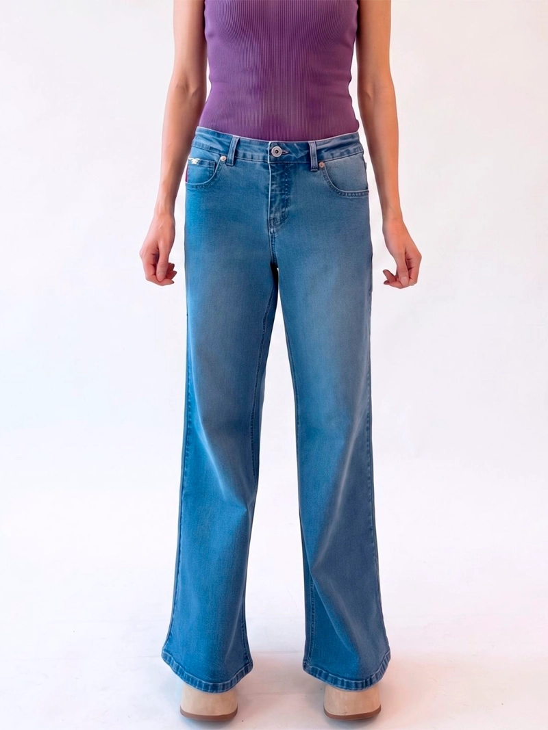 JEANS MUJER ELLUS ALGODÓN WIDE LEG - 2