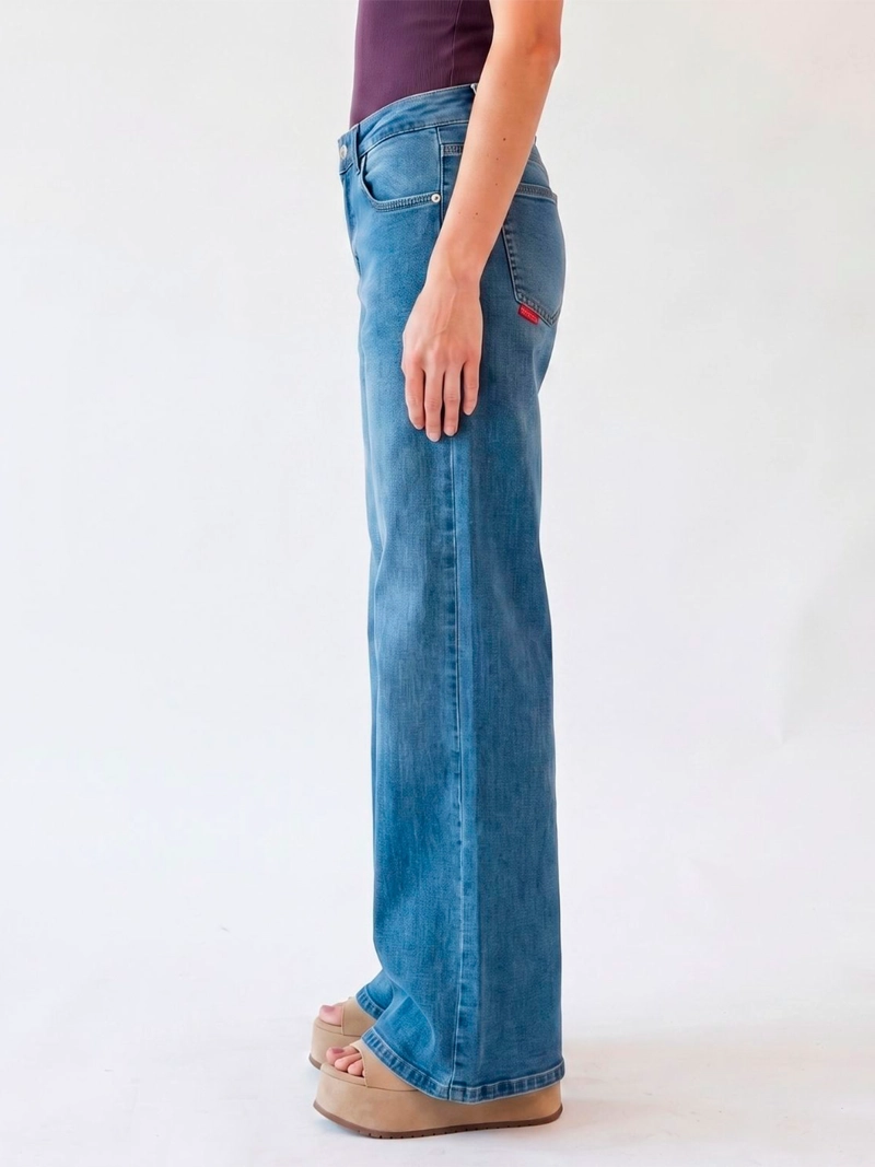 JEANS MUJER ELLUS ALGODÓN WIDE LEG - 3