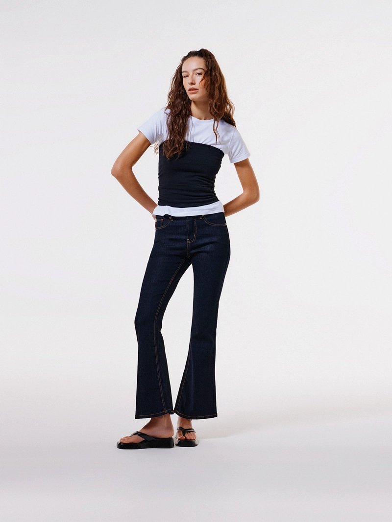 JEANS MUJER ELLUS ALGODÓN TIRO ALTO - 1