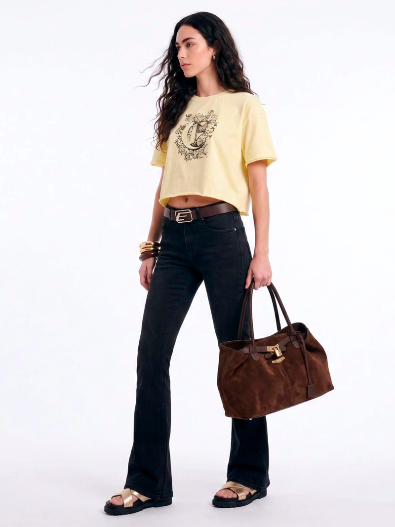 JEANS MUJER ELLUS ALGODÓN TIRO ALTO