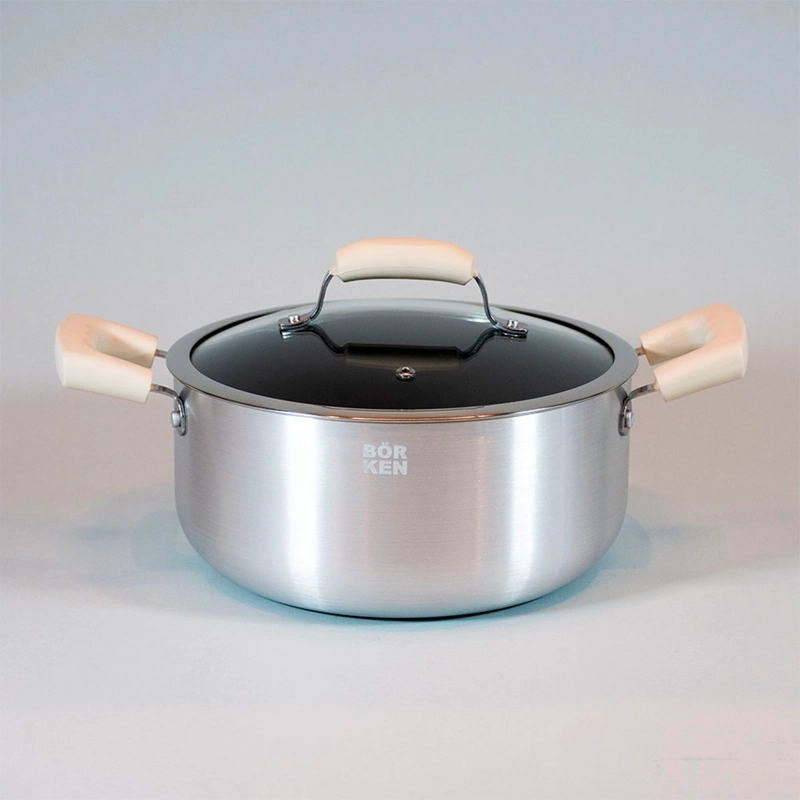BATERÍA DE COCINA BÖRKEN GALAXY 7 PIEZAS BONE - 2