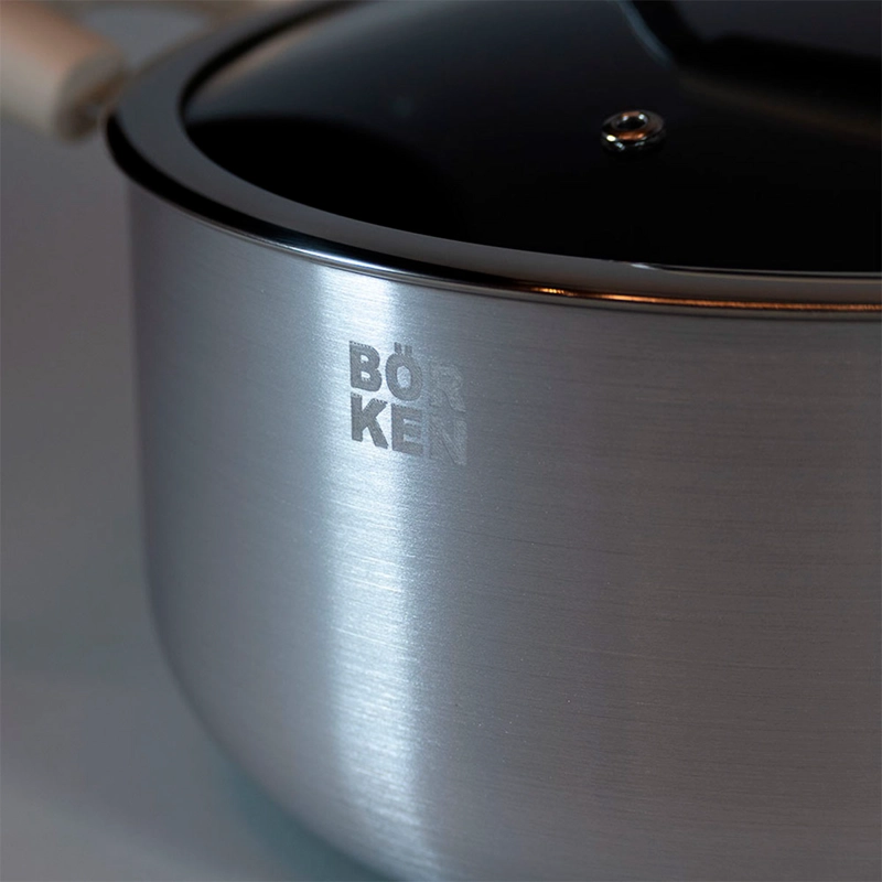 BATERÍA DE COCINA BÖRKEN GALAXY 7 PIEZAS BONE - 6