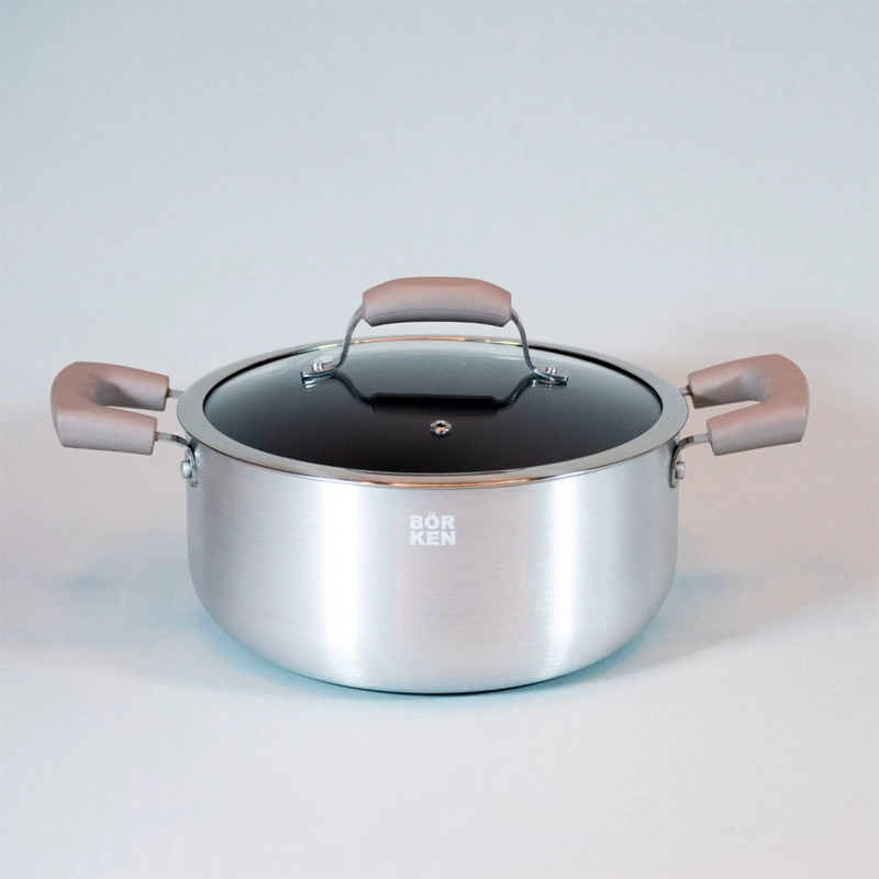 BATERÍA DE COCINA BÖRKEN GALAXY 7 PIEZAS MOCHA - 2