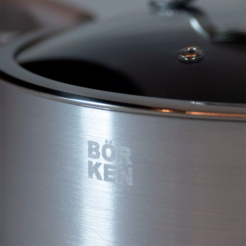 BATERÍA DE COCINA BÖRKEN GALAXY 7 PIEZAS MOCHA - 6