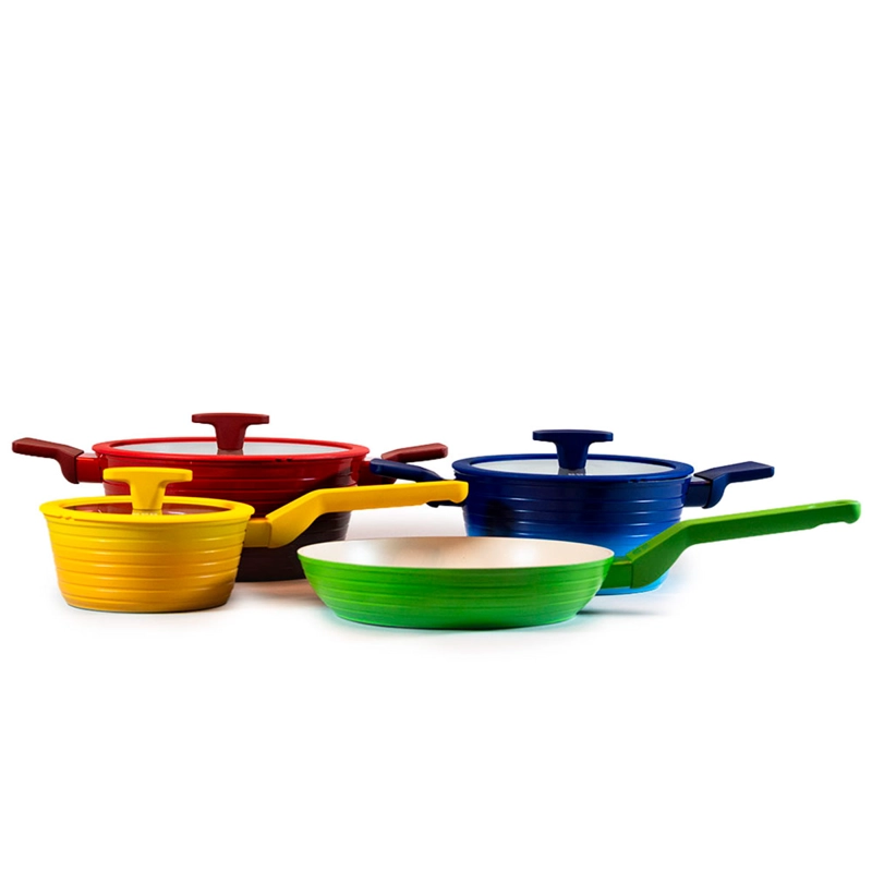 BATERÍA DE COCINA BÖRKEN COLORS 7 PIEZAS  - 1