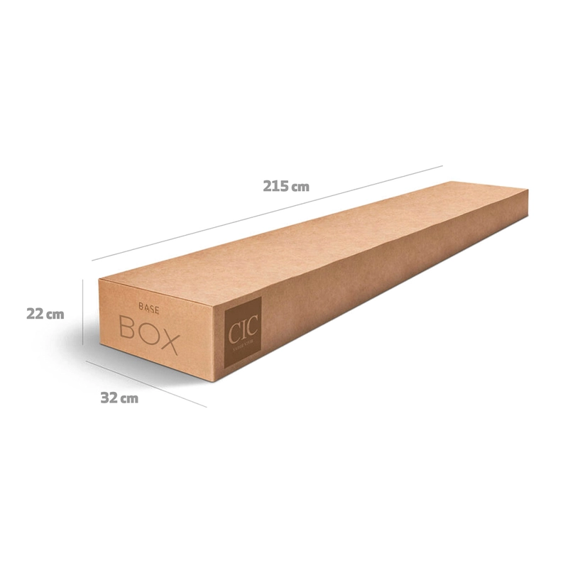 CAMA EUROPEA BOX CIC NEW ORTOPEDIC KING + RESPALDO GRIS - 12