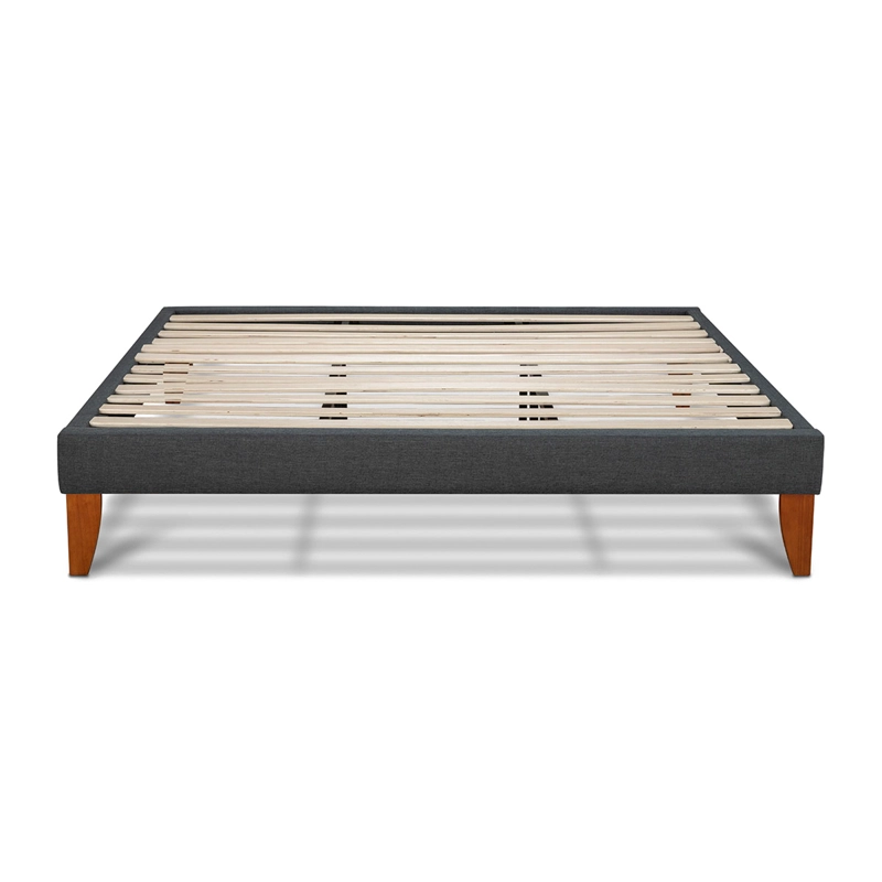 CAMA EUROPEA BOX CIC NEW ORTOPEDIC KING + RESPALDO GRIS - 7