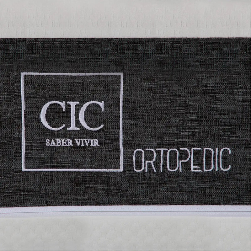 CAMA EUROPEA BOX CIC NEW ORTOPEDIC 1.5 PLAZAS + RESPALDO GRIS - 3