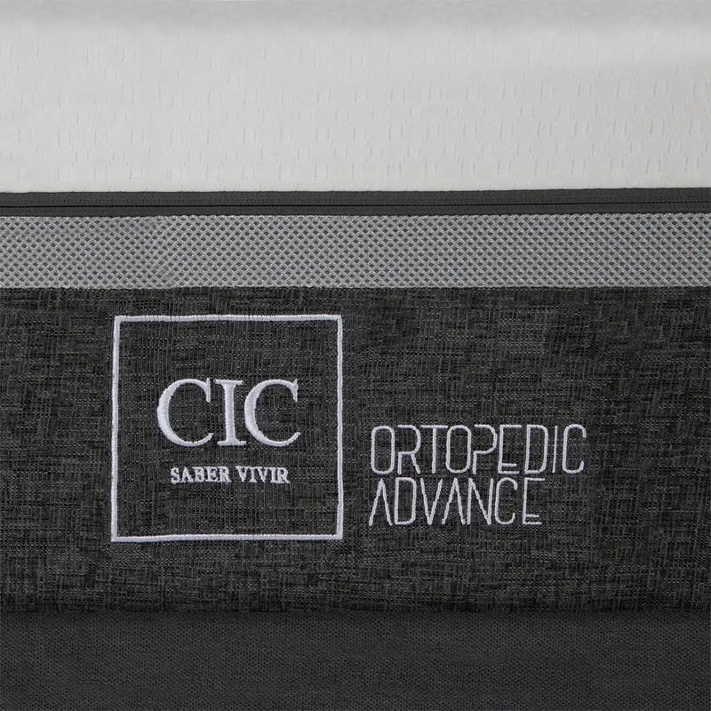 CAMA EUROPEA CIC ORTOPEDIC ADVANCE B/D 2 PLAZAS + RESPALDO GRIS - 3