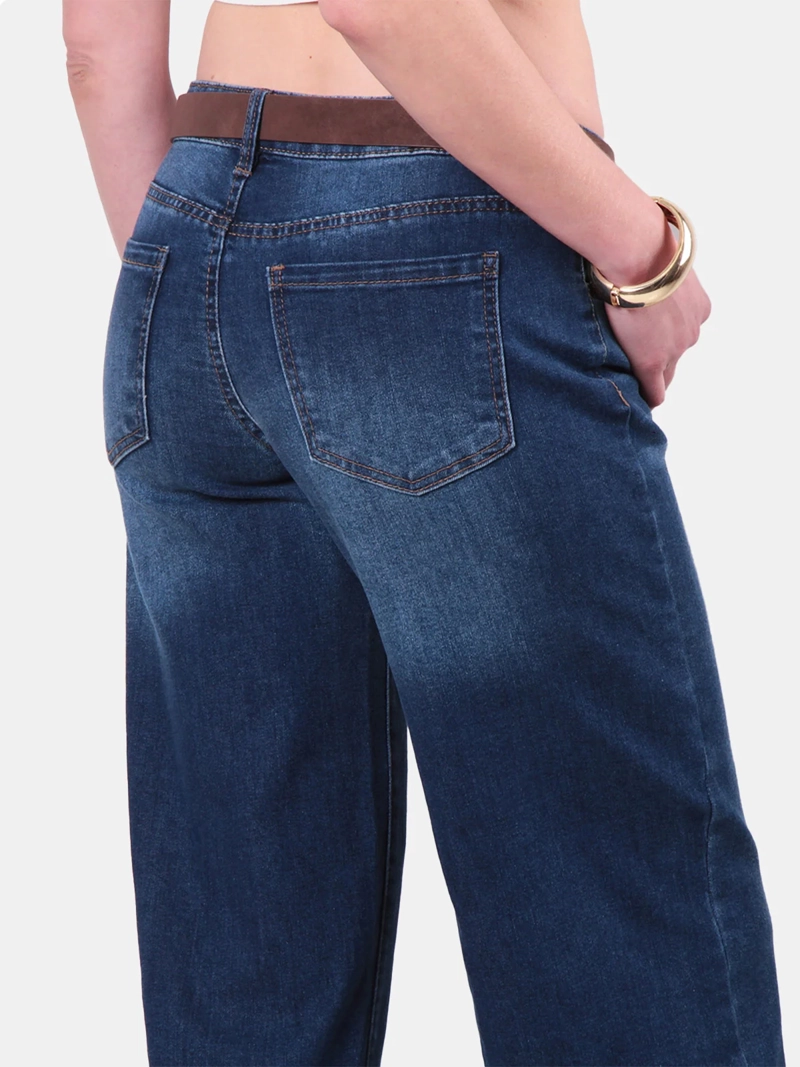 JEANS MUJER WADOS WIDE LEG TIRO MEDIO - 5