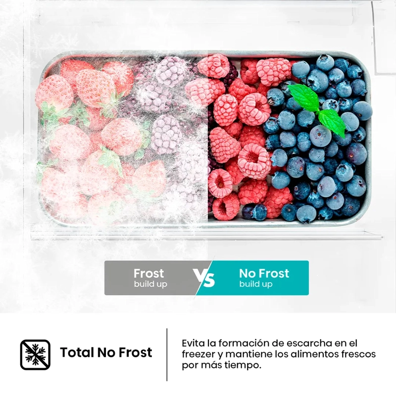 REFRIGERADOR SIDE BY SIDE HISENSE RS528P5ESA 528L NO FROST PLATA - 12