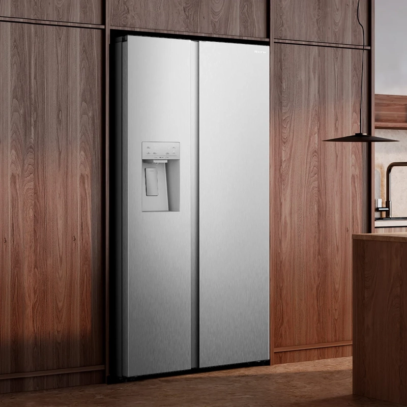 REFRIGERADOR SIDE BY SIDE HISENSE RS528P5ESA 528L NO FROST PLATA - 5