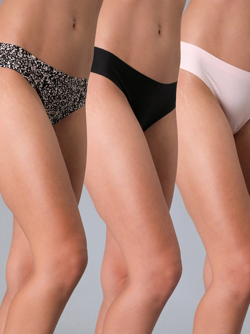 CALZÓN FLORES PACK X3 BIKINI - 1