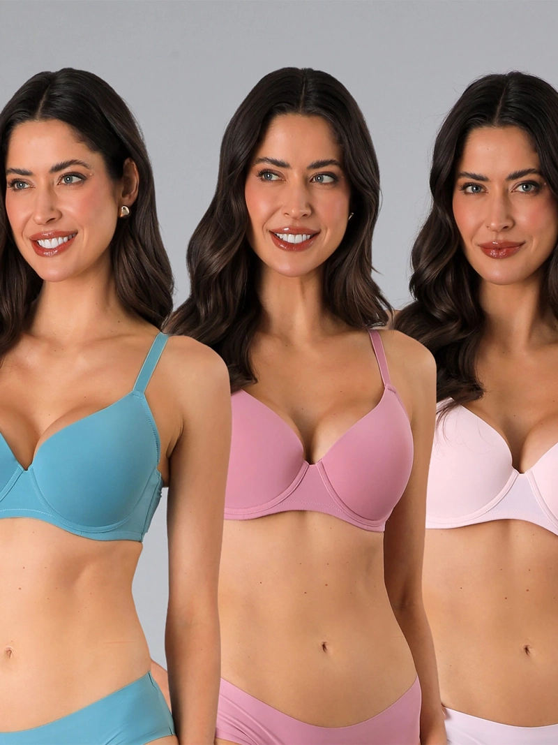 PACK X3 SOSTÉN MUJER FLORES PERFECT COVER - 1