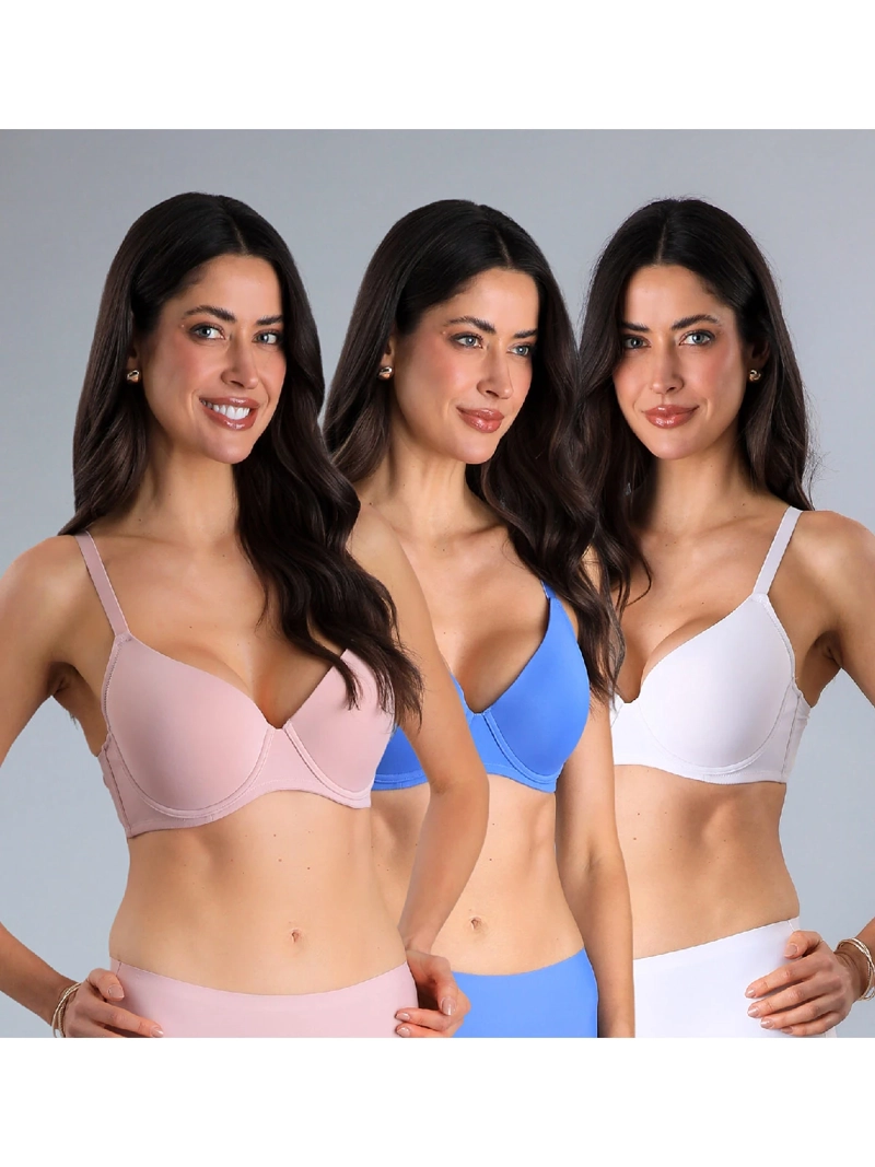 PACK X3 SOSTÉN MUJER FLORES PERFECT COVER