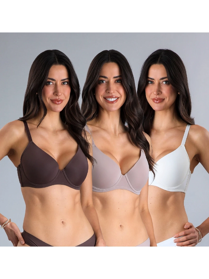 PACK X3 SOSTÉN MUJER FLORES PERFECT COVER