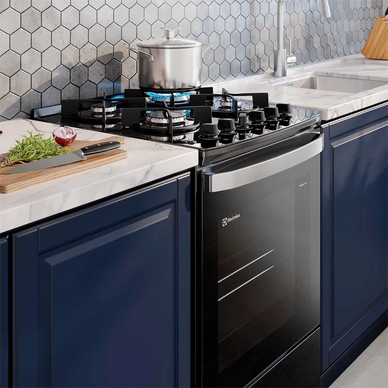 COCINA A GAS ELECTROLUX F4EPB 4 PLATOS NEGRO - 11