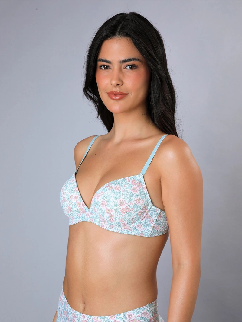 PACK X3 SOSTÉN MUJER FLORES BALCONET PUSH UP - 5