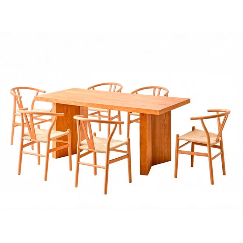 JUEGO DE COMEDOR MAISON LINETT MARIE 6 SILLAS NATURAL - 2