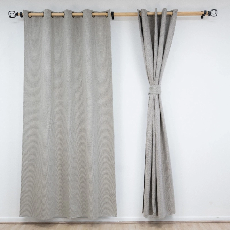 SET CORTINA DORAL VARSOVIA BLACKOUT TAUPE - 2