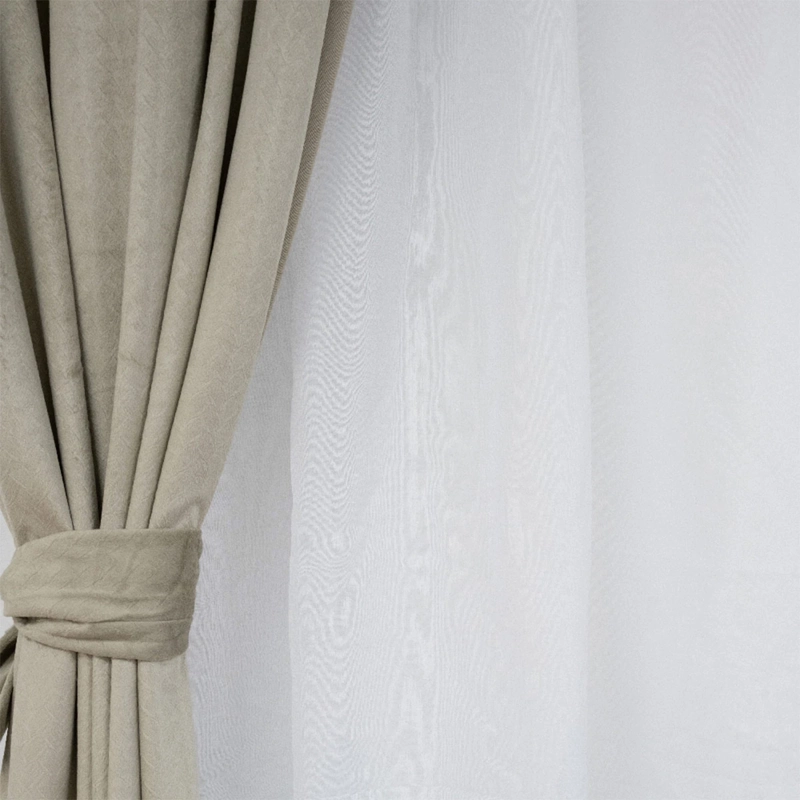 SET CORTINA DORAL LUCIANA BEIGE - 3