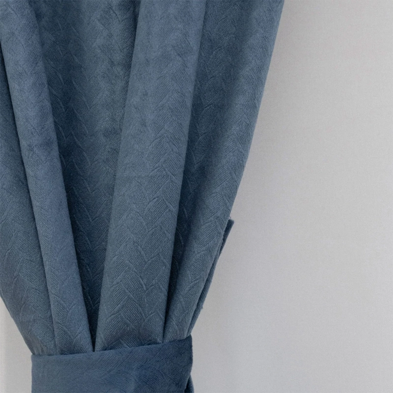 SET CORTINA DORAL LUCIANA AZUL - 4