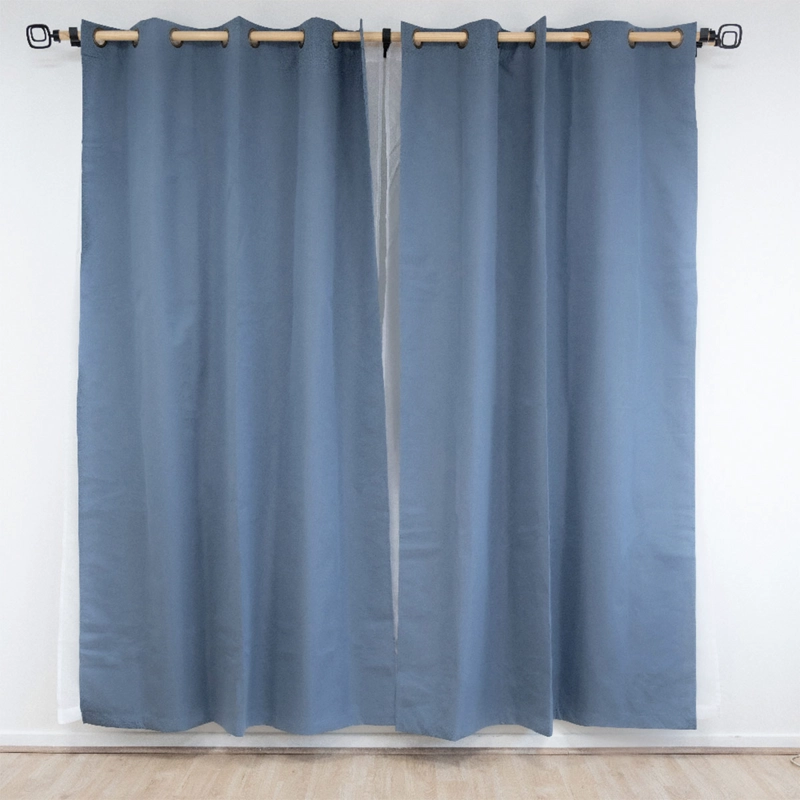 SET CORTINA DORAL MUGUET BLACKOUT AZUL