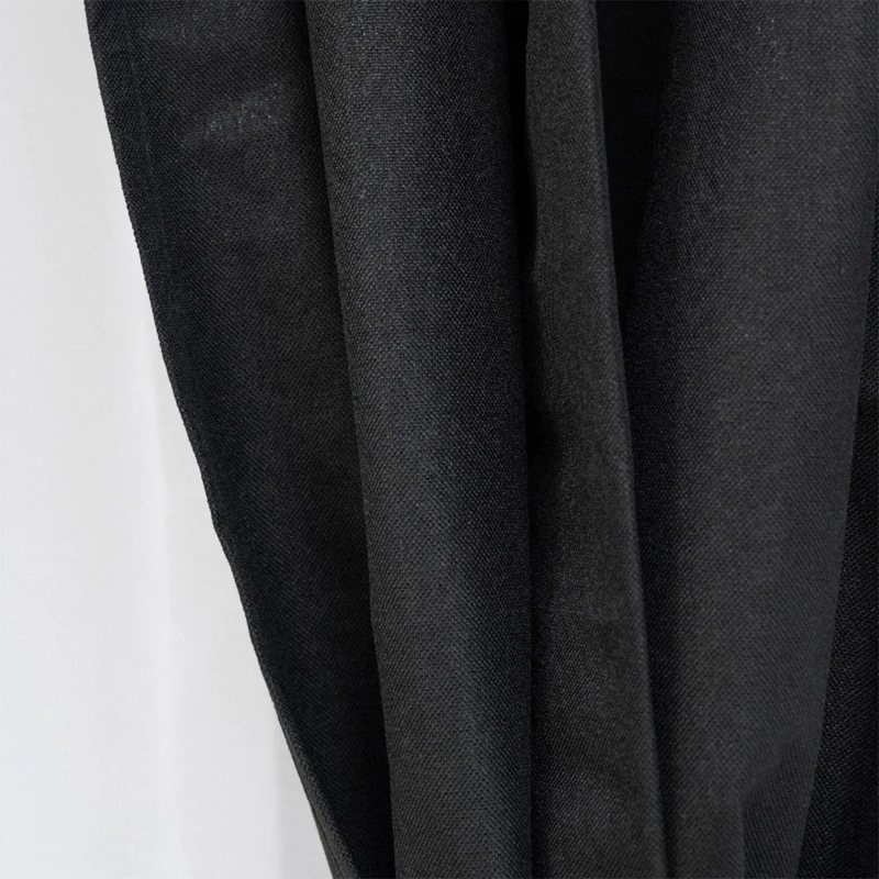 SET CORTINA DORAL MUGUET BLACKOUT NEGRO  - 4