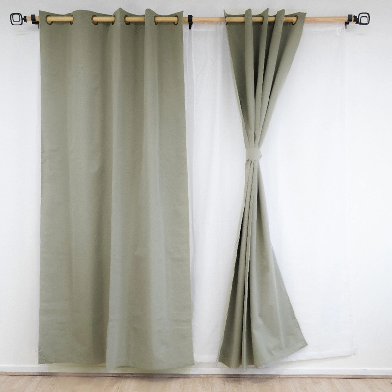 SET CORTINA DORAL MUGUET BLACKOUT TAUPE  - 2