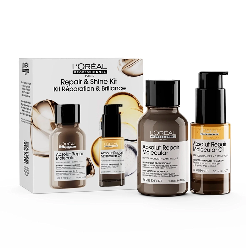 MINI DUO LOREAL PROFESSIONNEL ABSOLUT REPAIR MOLECULAR 100ML+30ML
