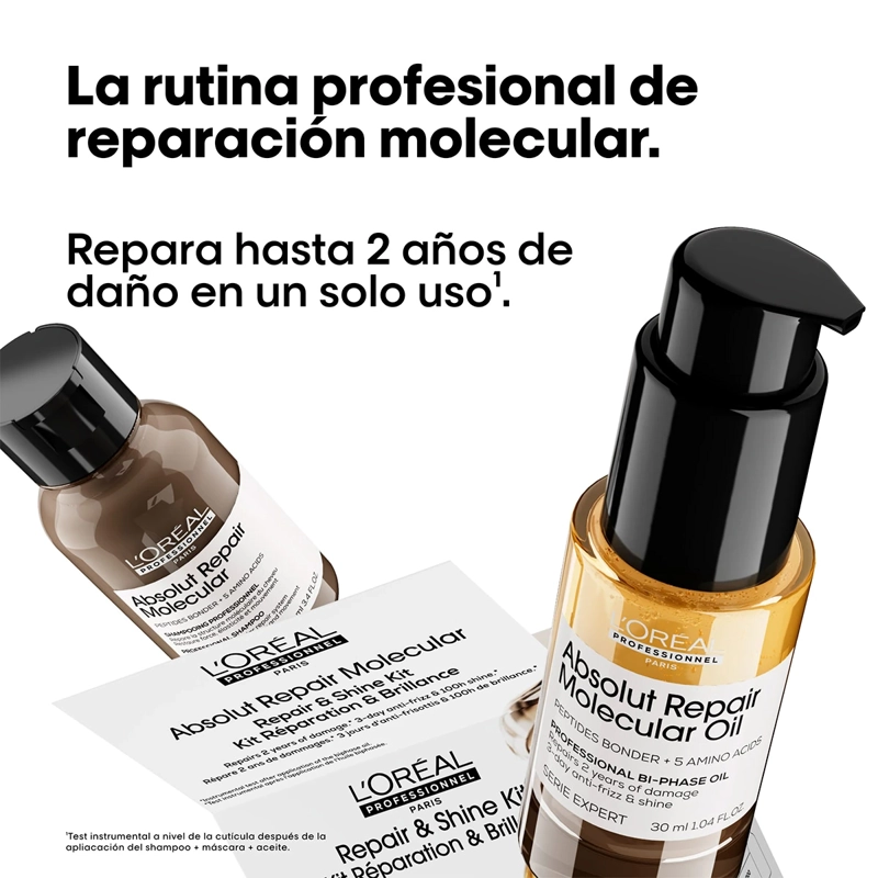 MINI DUO LOREAL PROFESSIONNEL ABSOLUT REPAIR MOLECULAR 100ML+30ML - 2