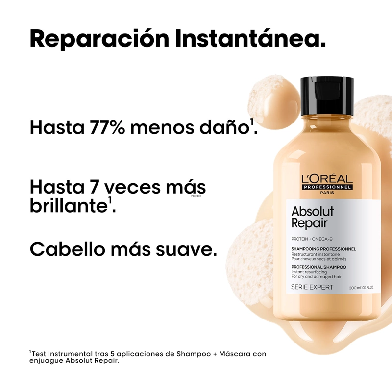 SET LOREAL PROFESSIONNEL ABSOLUT REPAIR SHAMPOO 300ML ACONDICIONADOR 200ML - 2