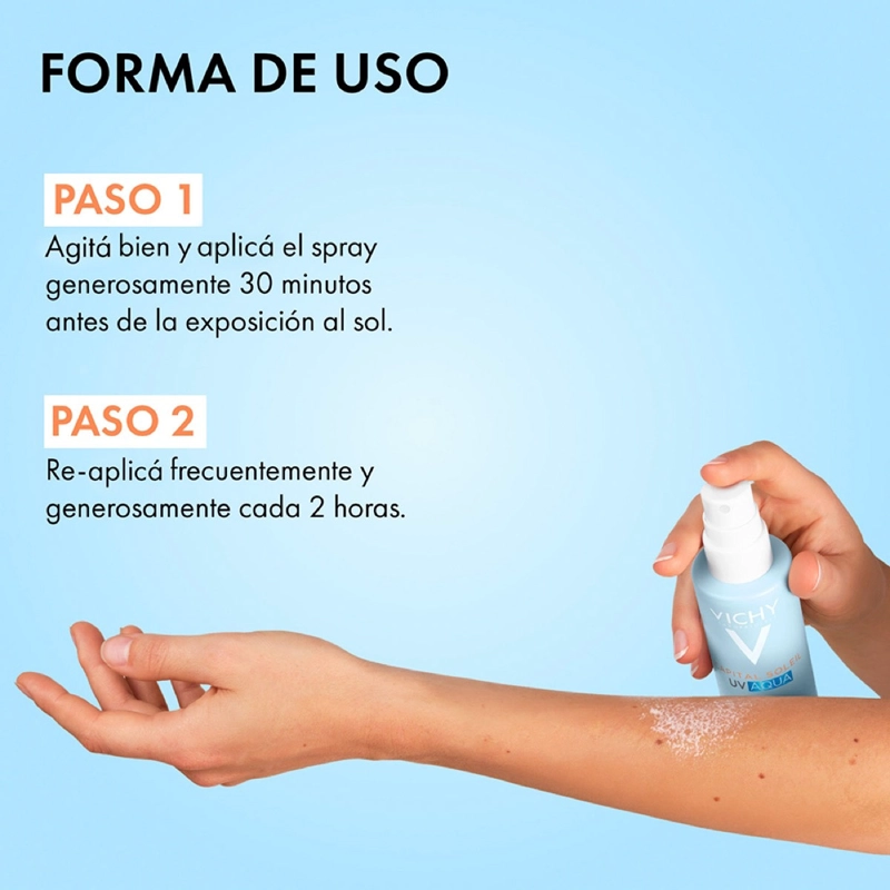 PROTECTOR SOLAR CUERPO VICHY CAPITAL SOLEIL UV AQUA SPRAY FPS50 200ML - 5