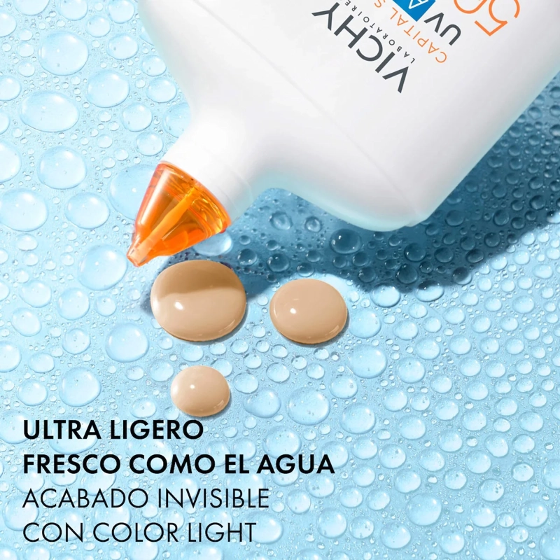PROTECTOR SOLAR VICHY CAPITAL SOLEIL UV AQUA COLOR LIGHT FPS50 50ML - 2