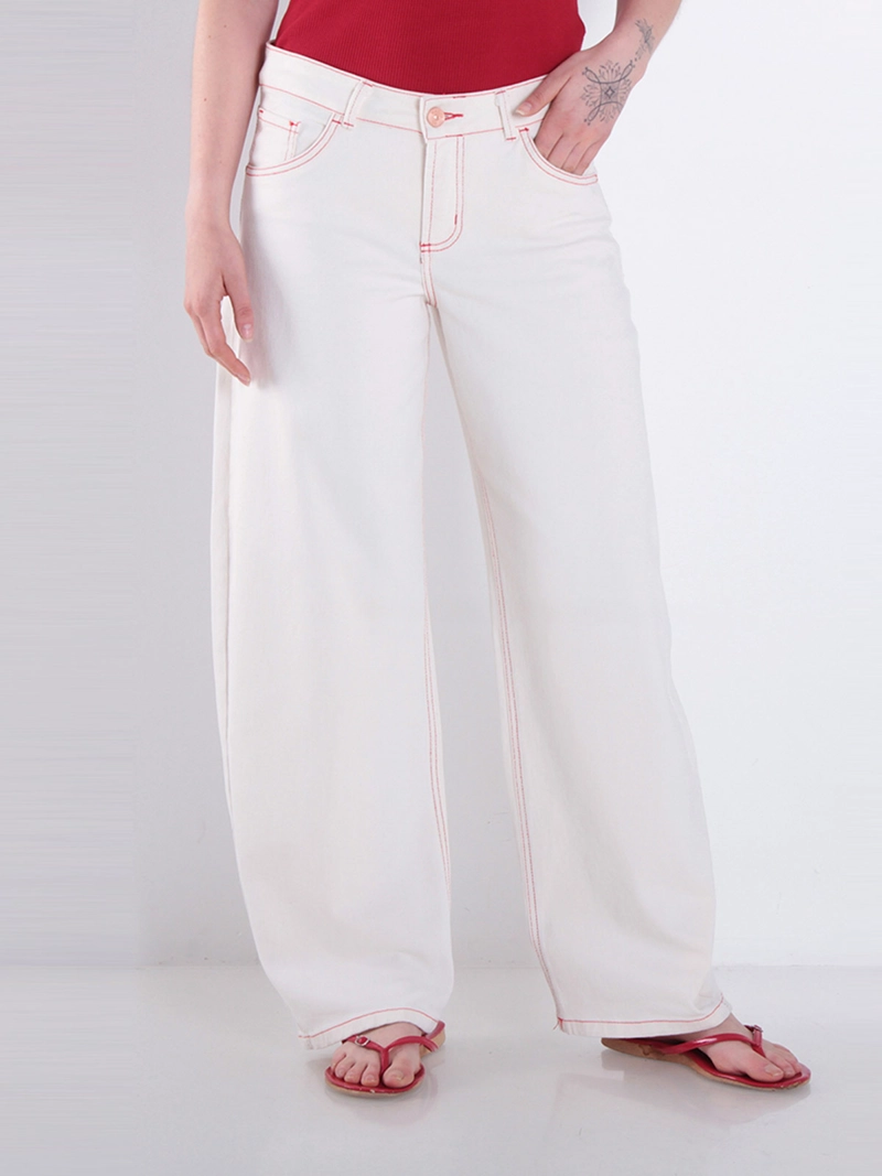 JEANS MUJER WADOS ALGODÓN BALLOON TIRO ALTO - 2