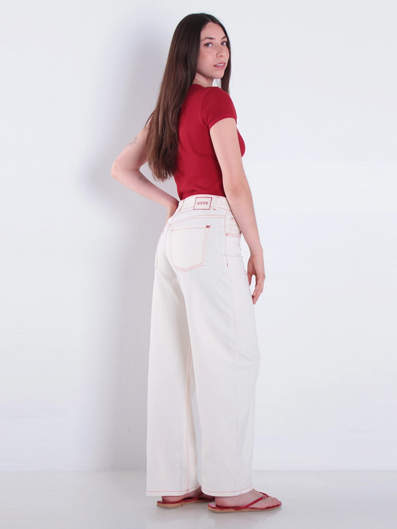 JEANS MUJER WADOS ALGODÓN BALLOON TIRO ALTO - 3