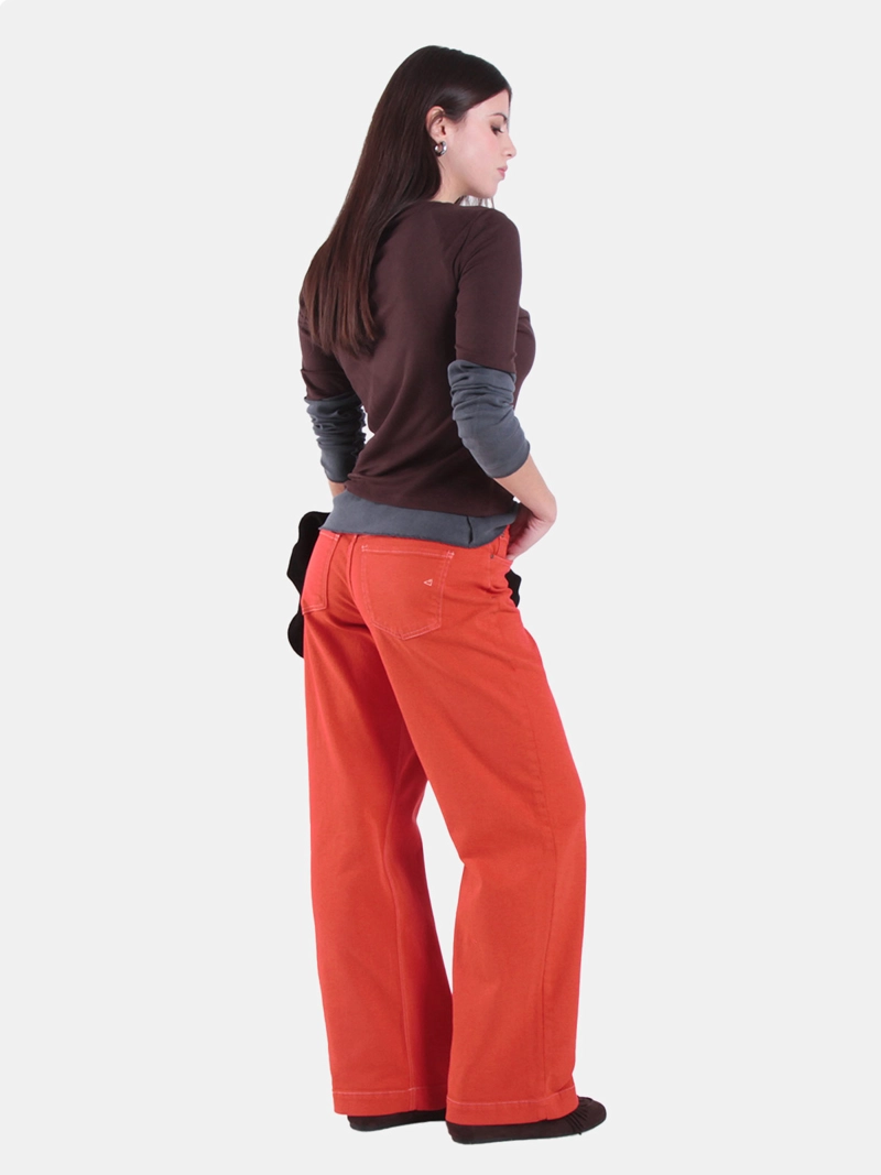 JEANS MUJER WADO'S WIDELEG TIRO ALTO PRETINA BÁSICA 1 BOTÓN - 2