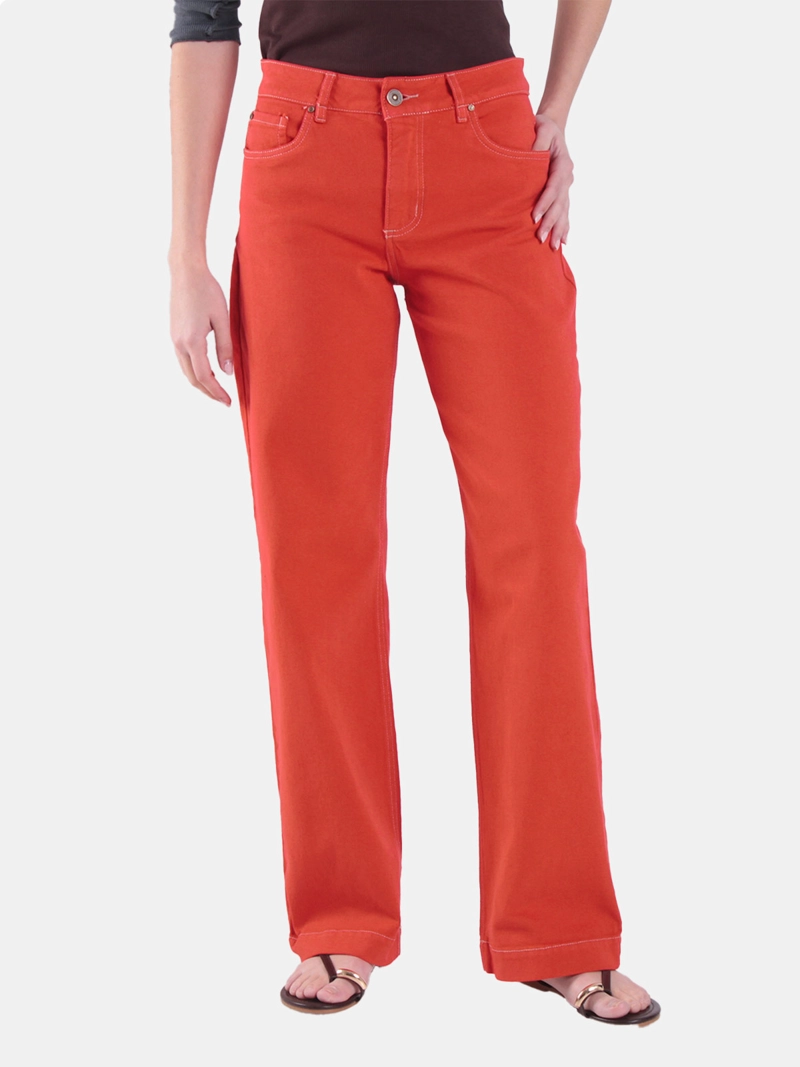 JEANS MUJER WADO'S WIDELEG TIRO ALTO PRETINA BÁSICA 1 BOTÓN - 3