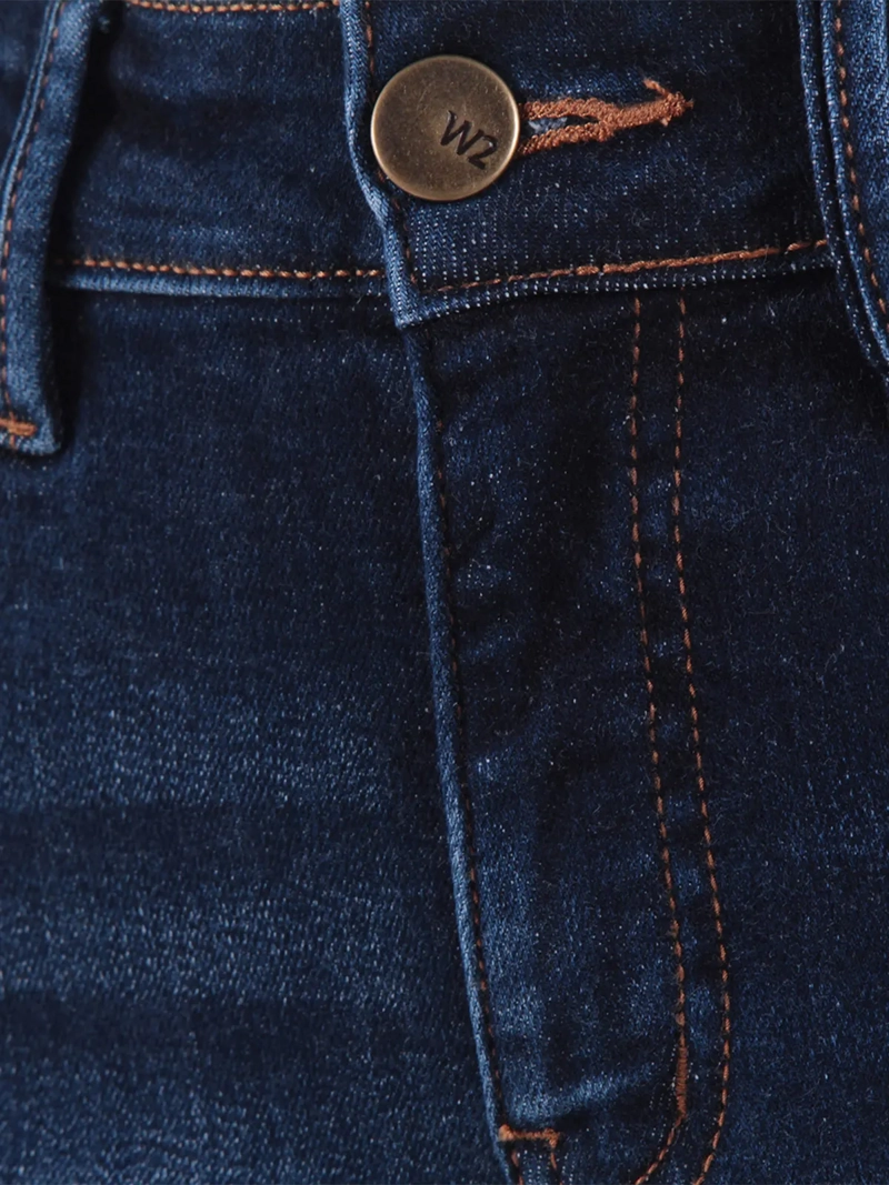 JEANS MUJER WADO'S RECTO TIRO ALTO PRETINA BÁSICA 1 BOTÓN - 9