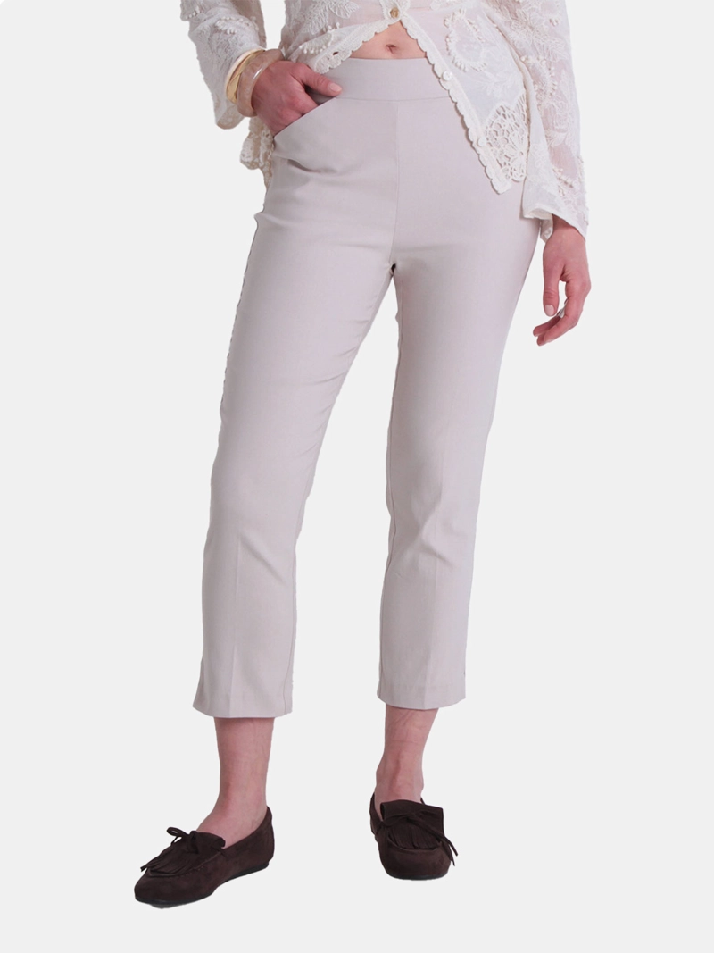 PANTALÓN MUJER WADO'S CROP TIRO ALTO PRETINA MEDIA ELASTICADA - 3