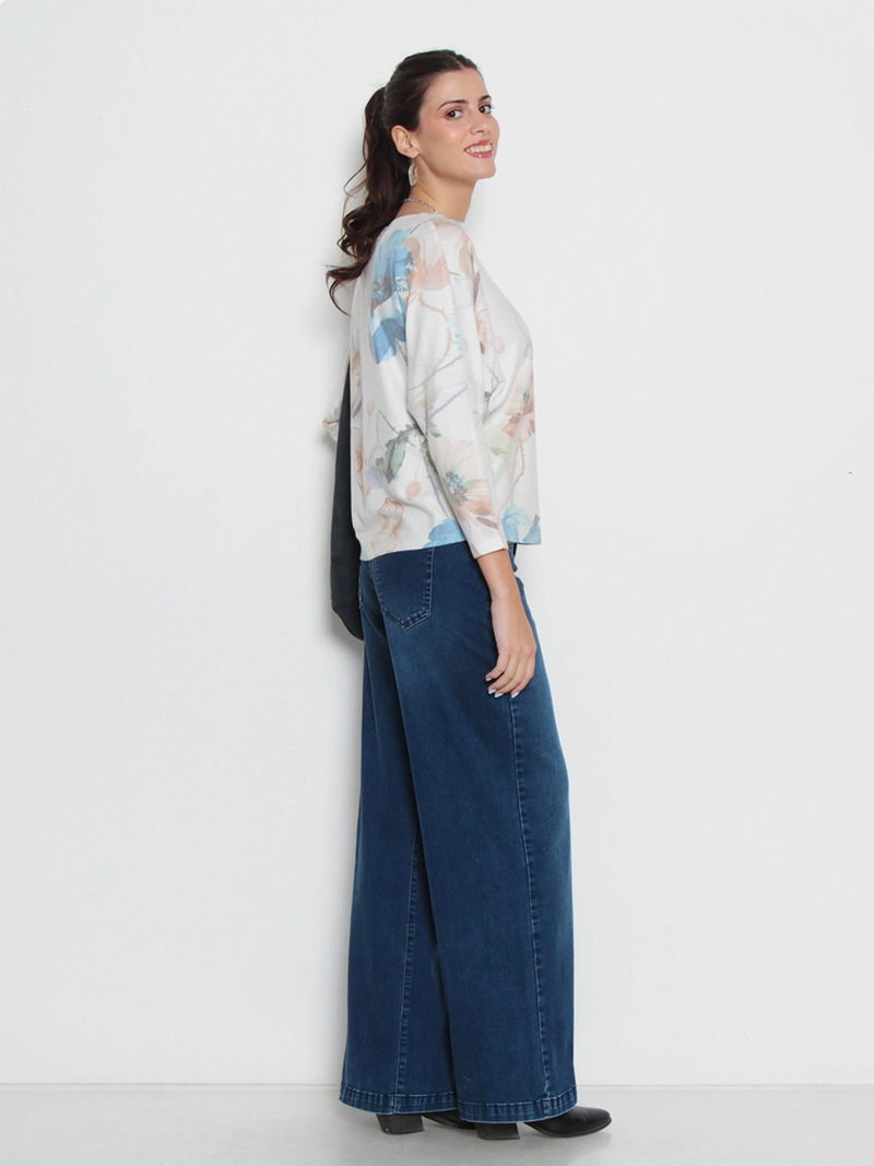 SWEATER MUJER WADO'S SUBLIMADO MANGA 3/4 ESCOTE REDONDO - 5