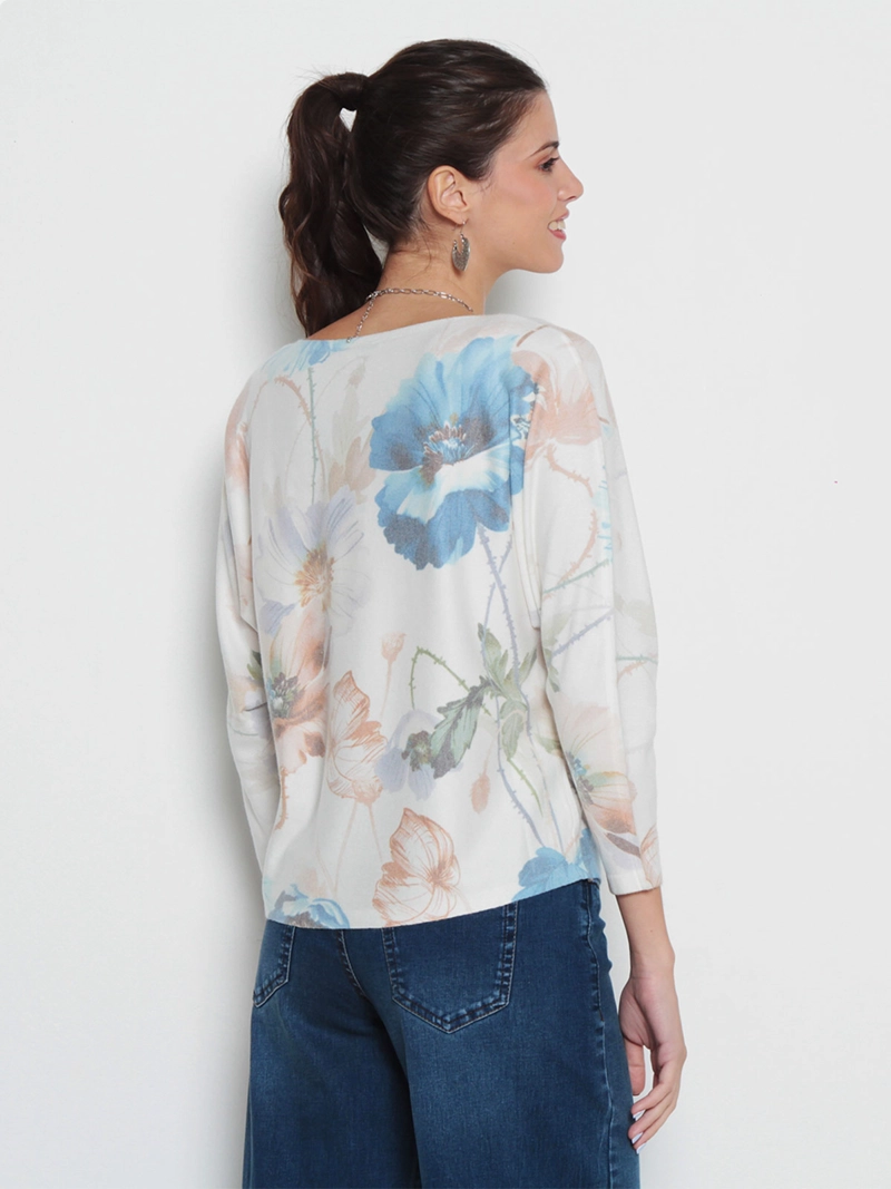 SWEATER MUJER WADO'S SUBLIMADO MANGA 3/4 ESCOTE REDONDO - 2