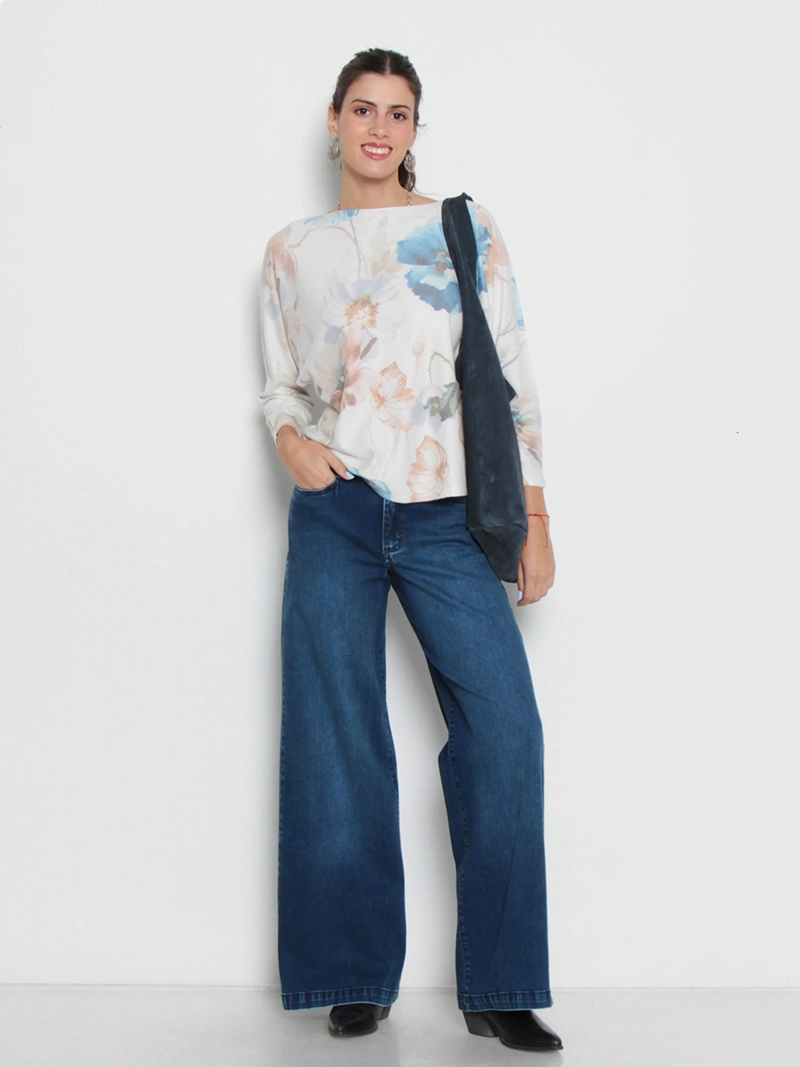 SWEATER MUJER WADO'S SUBLIMADO MANGA 3/4 ESCOTE REDONDO - 4