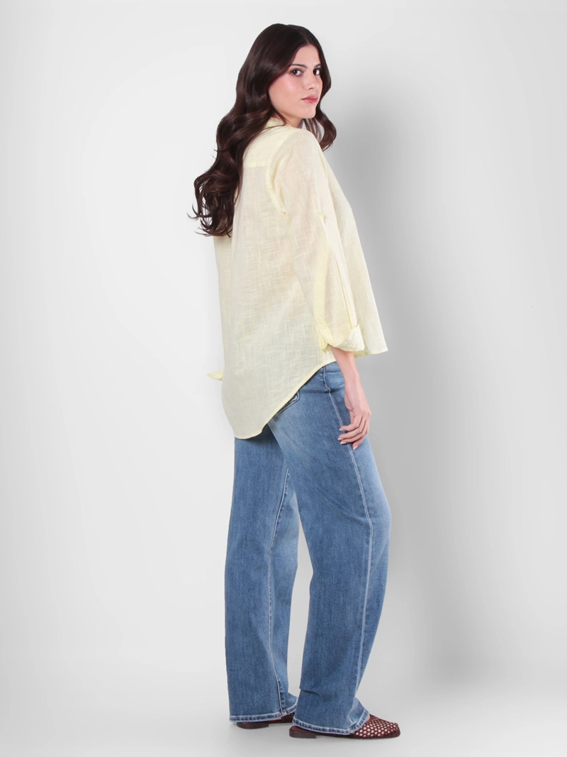 BLUSA MUJER WADO'S  MANGA LARGA ABOTONADA BOLSILLO - 6