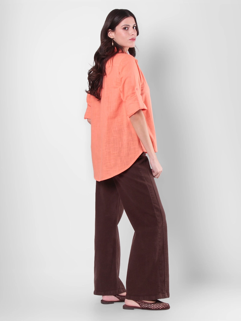 BLUSA MUJER WADO'S  MANGA LARGA ABOTONADA BOLSILLO - 6
