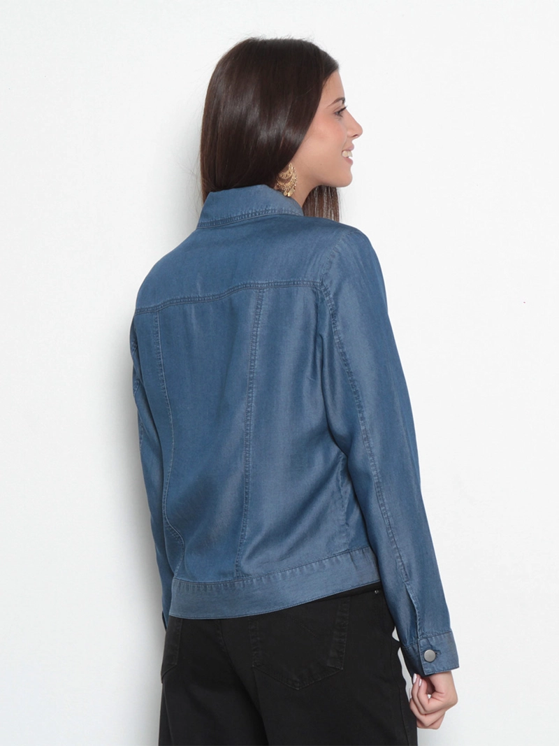 CHAQUETA MUJER WADOS MANGA LARGA ABOTONADA BOLSILLOS - 5