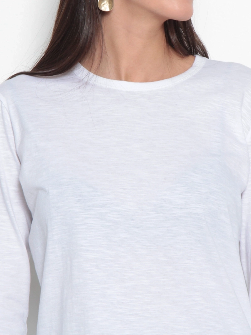 POLERA MUJER WADOS ALGODÓN ESCOTE REDONDO MANGA LARGA - 3