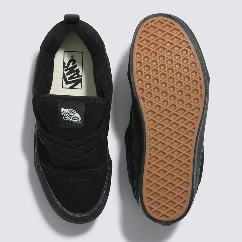 ZAPATILLAS MUJER VANS URBANAS NEGRO KNU STACK CUERO - 4